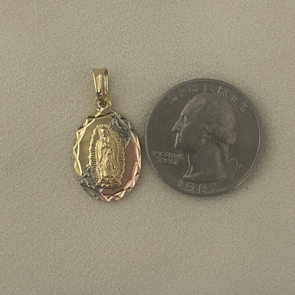 14k Gold Filled Virgen Guadalupe Cadena - Picture 8 of 8